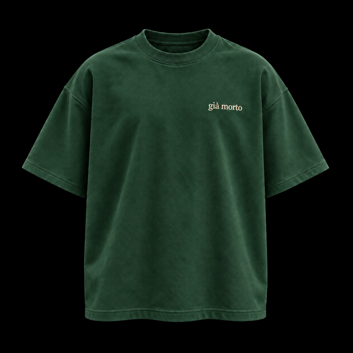 Green tee, già morto on the chest